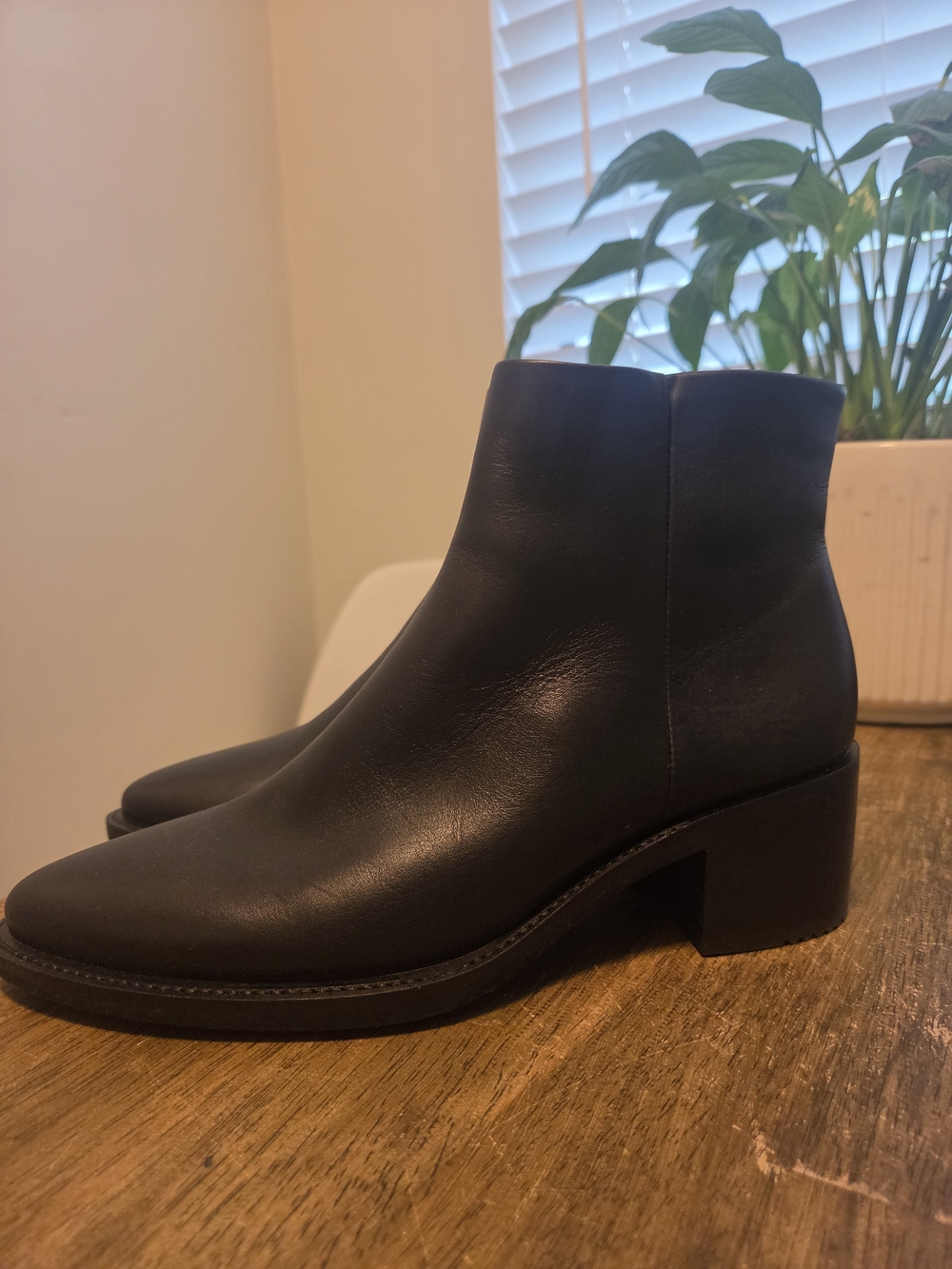 Ecco Black Leather Women’s Ankle Boots - Low Block Heel